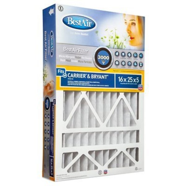 Bsc Preferred 16x25x5 Carrier Filter CB1625-13R